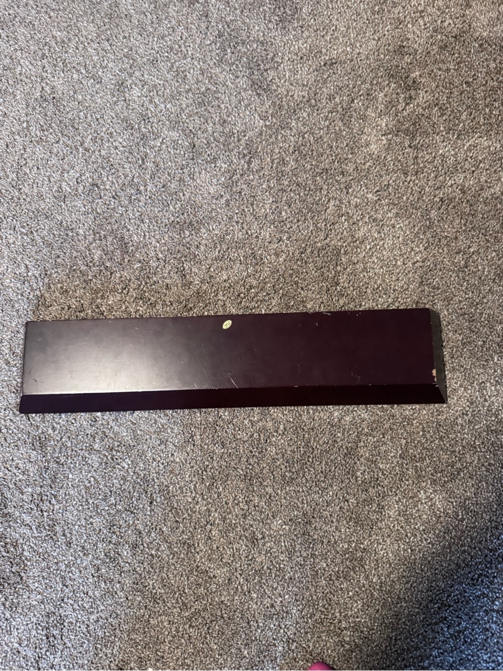 Dark Mahogany Wood Wall Shelf